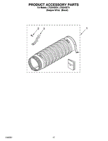14 - Product Accessory Parts parts for Whirlpool Washer Dryer Combo LTG5243DT4 from AppliancePartsPros.com