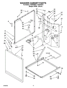 07 - Washer Cabinet Parts parts for Whirlpool Washer Dryer Combo LTG6234DQ2 from AppliancePartsPros.com