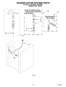 11 - Washer Water System parts for Whirlpool Washer Dryer Combo LTE5243DQ3 from AppliancePartsPros.com
