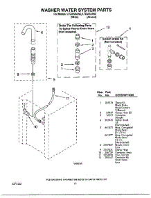 Washer Water System parts for Whirlpool Washer Dryer Combo LTE6243AW2 from AppliancePartsPros.com