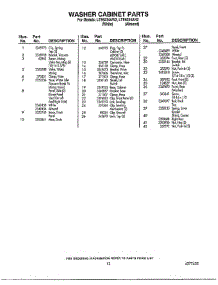 Washer Cabinet parts for Whirlpool Washer Dryer Combo LTE6243AN2 from AppliancePartsPros.com