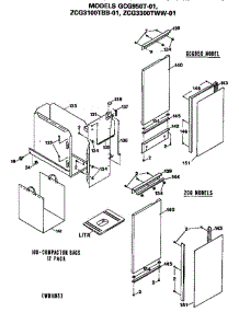 Parts parts for Ge Compactor ZCG3300TWW-01 from AppliancePartsPros.com