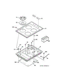 02 - Control Panel & Cooktop parts for Ge Cooktop JGP321EJ1BL from AppliancePartsPros.com