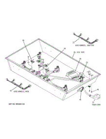 04 - Cooktop Box Components parts for Ge Cooktop ZGU375NSD2SS from AppliancePartsPros.com