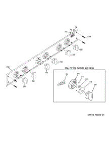 03 - Control Panel parts for Ge Cooktop ZGU36N6H2SS from AppliancePartsPros.com