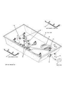 04 - Cooktop Box Components parts for Ge Cooktop ZGU375LSD3SS from AppliancePartsPros.com