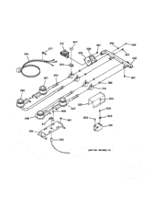 02 - Burner parts for Ge Cooktop JGP320EV2BL from AppliancePartsPros.com