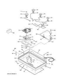 02 - Gas & Burner Parts parts for Ge Cooktop JGP975BEK2BB from AppliancePartsPros.com