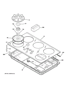 02 - Control Panel & Cooktop parts for Ge Cooktop JGP637SEJ3SS from AppliancePartsPros.com