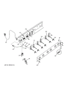 02 - Manifold Assembly parts for Ge Cooktop ZGU36N6H4SS from AppliancePartsPros.com