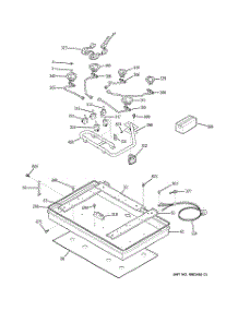 02 - Burner Parts parts for Ge Cooktop JGP630CEK1CC from AppliancePartsPros.com