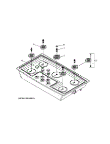 02 - Cooktop & Burners parts for Ge Cooktop ZGU375NSD3SS from AppliancePartsPros.com