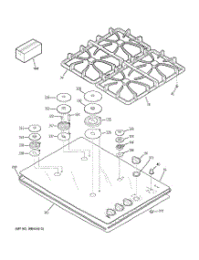 02 - Control Panel & Cooktop parts for Ge Cooktop JGP940SEK1SS from AppliancePartsPros.com