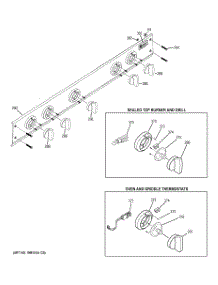 03 - Control Panel parts for Ge Cooktop ZGU36N4DH1SS from AppliancePartsPros.com