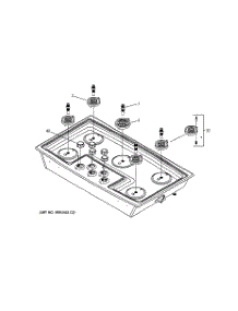 02 - Cooktop & Burners parts for Ge Cooktop ZGU375LSD2SS from AppliancePartsPros.com
