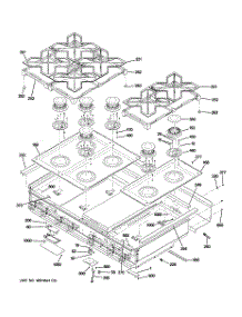 03 - Cooktop parts for Ge Cooktop ZGU486NRP2SS from AppliancePartsPros.com