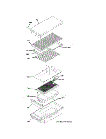 04 - Grill Assembly parts for Ge Cooktop ZGU486NRP2SS from AppliancePartsPros.com