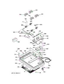 02 - Burner Parts parts for Ge Cooktop JGP933WEC1WW from AppliancePartsPros.com