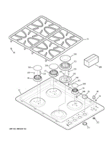 01 - Control Panel & Cooktop parts for Ge Cooktop JGP945SEK2SS from AppliancePartsPros.com