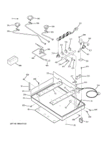 02 - Gas & Burner Parts parts for Ge Cooktop JGP945BEK1BB from AppliancePartsPros.com