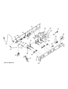 02 - Manifold Assembly parts for Ge Cooktop ZGU48L4GH3SS from AppliancePartsPros.com