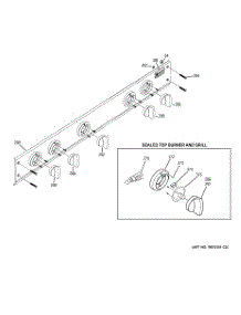 03 - Control Panel parts for Ge Cooktop ZGU36L4RH4SS from AppliancePartsPros.com