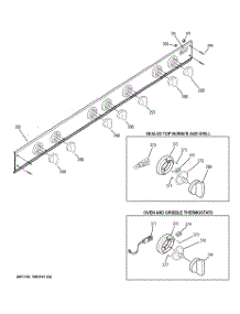 03 - Control Panel parts for Ge Cooktop ZGU48N6DH3SS from AppliancePartsPros.com
