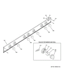 03 - Control Panel parts for Ge Cooktop ZGU48L6RH2SS from AppliancePartsPros.com