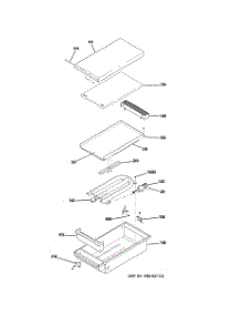 04 - Griddle Assembly parts for Ge Cooktop ZGU486LDP1SS from AppliancePartsPros.com