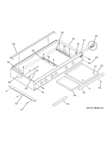 04 - Cooktop parts for Ge Cooktop ZGU48L6RH5SS from AppliancePartsPros.com
