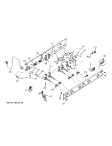02 - Manifold Assembly parts for Ge Cooktop ZGU48N6RH4SS from AppliancePartsPros.com