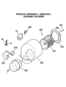 04 - Blower parts for Ge Cooktop JGP641ES1 from AppliancePartsPros.com