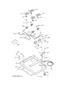 02 - Gas Burner parts for Ge Cooktop JGP932KED2CC from AppliancePartsPros.com