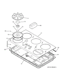 01 - Cooktop parts for Ge Cooktop JGP960SED1SS from AppliancePartsPros.com