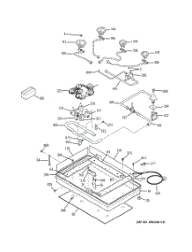 02 - Gas & Burner Parts parts for Ge Cooktop JGP975CEK1CC from AppliancePartsPros.com