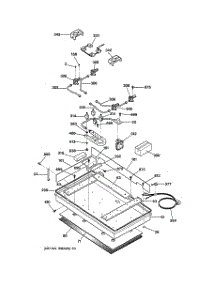 02 - Burner Section parts for Ge Cooktop JGP628CEC1CC from AppliancePartsPros.com