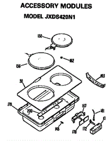 Accessory Modules parts for Ge Cooktop JP679B9N1 from AppliancePartsPros.com