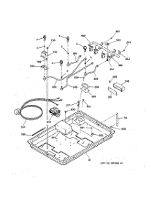 02 - Burner parts for Ge Cooktop JGP336WEV2WW from AppliancePartsPros.com