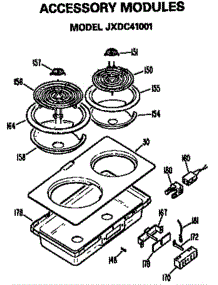 Modules parts for Ge Cooktop JP672B9K2 from AppliancePartsPros.com