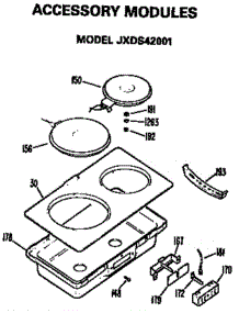 Modules parts for Ge Cooktop JP672B9K2 from AppliancePartsPros.com