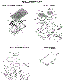 03 - Accessory Modules parts for Ge Cooktop JXDD46101 from AppliancePartsPros.com
