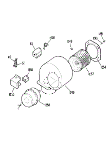 04 - Blower parts for Ge Cooktop JGP641EM1WG from AppliancePartsPros.com
