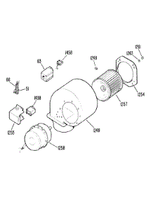 04 - Blower parts for Ge Cooktop ZGU661EM1WG from AppliancePartsPros.com