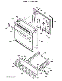 04 - Door & Drawer Parts parts for Ge Range JGBS04GEV2WH from AppliancePartsPros.com