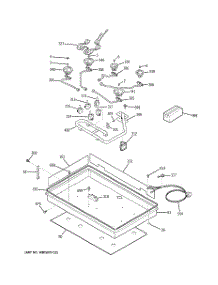 02 - Gas & Burner Parts parts for Ge Cooktop JGP633DET1BB from AppliancePartsPros.com