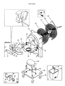 02 - Unit Parts parts for Ge Dehumidifier AHE21WAA1 from AppliancePartsPros.com