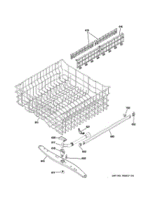 03 - Upper Rack Assembly parts for Ge Dishwasher GLD5604V00BB from AppliancePartsPros.com