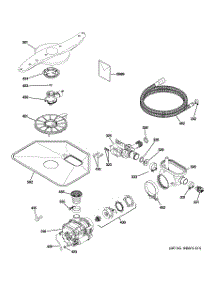 05 - Motor-Pump Mechanism parts for Ge Dishwasher GLD5604V00CC from AppliancePartsPros.com