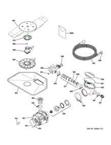 05 - Motor-Pump Mechanism parts for Ge Dishwasher GDWT708V00BB from AppliancePartsPros.com