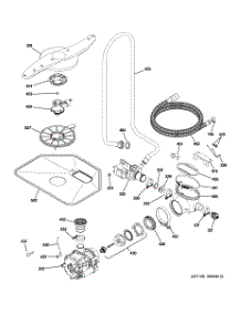 05 - Motor-Pump Mechanism parts for Ge Dishwasher PDW8612J01WW from AppliancePartsPros.com